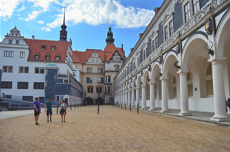 24 - The historic Stallhof (Stable Courtyard) located within the complex of Dresden Castle (Dresdner Residenzschloss) in Dresden